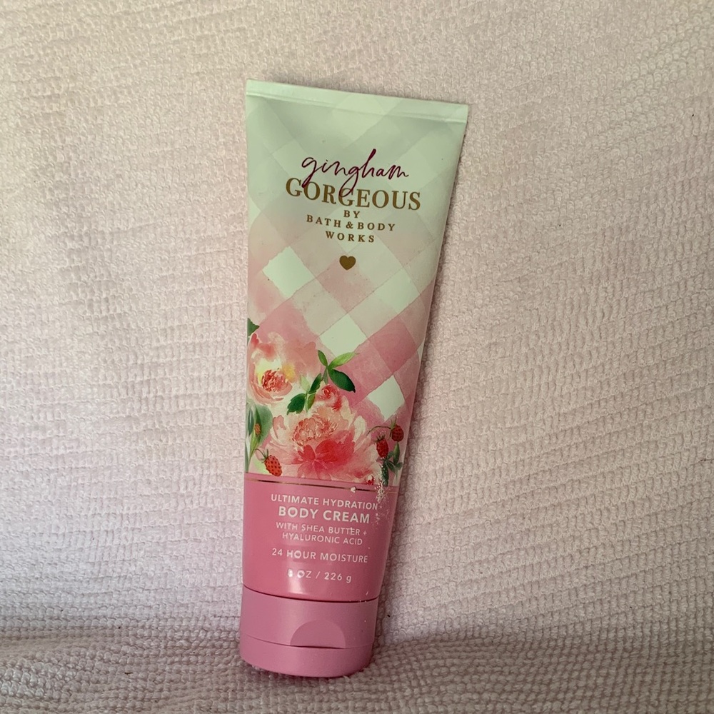 Bath & Body Works Gingham Gorgeous Pink and Mint Body Cream